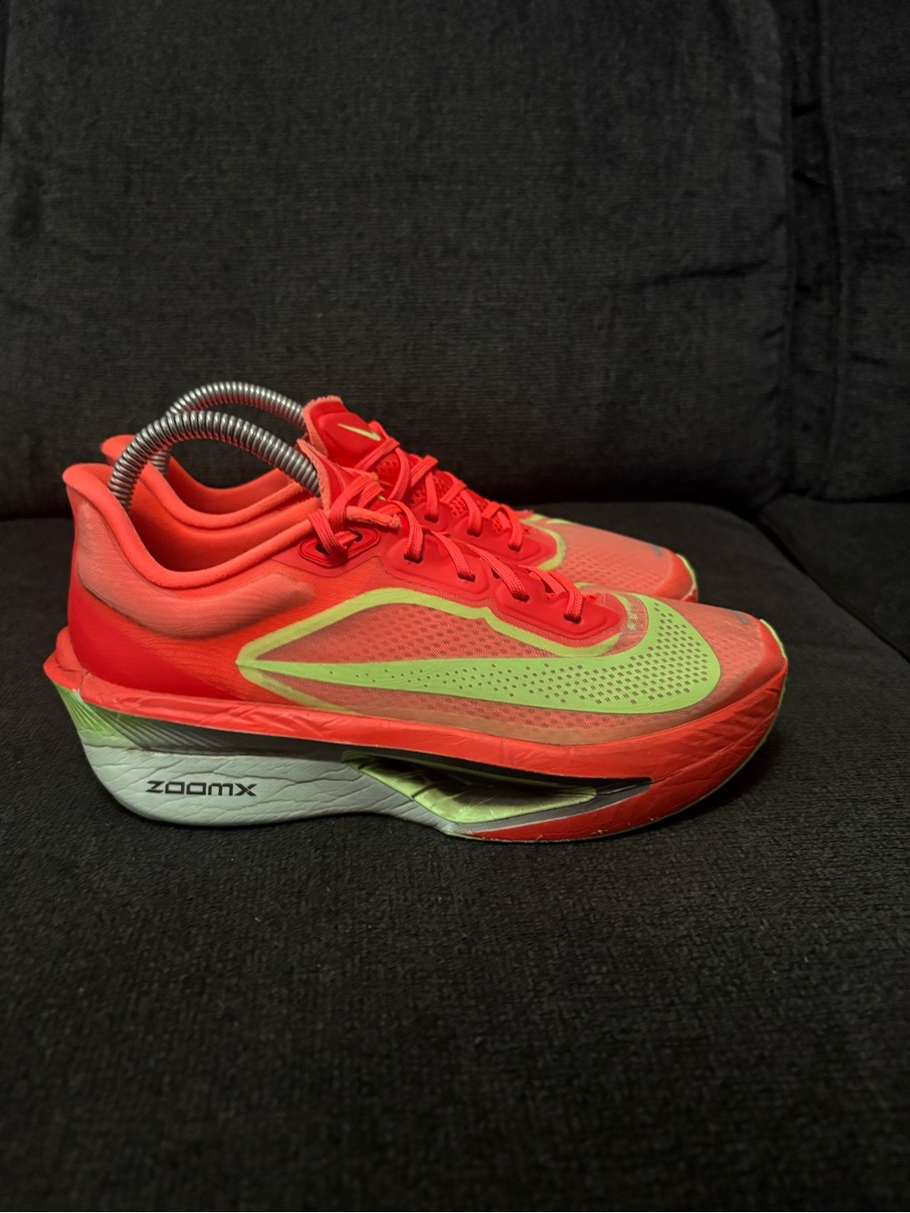 Nike Zoom Fly 6 Womens Size 8 Orange Lime Green Athletic Running Shoes Sneakers